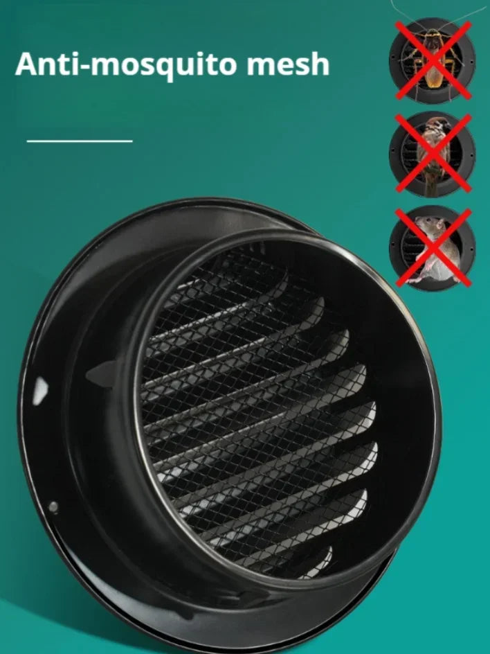 Stainless steel 70-200mm Exterior wall air outlet vent grille round duct cap air ventilation cover hole plug ventilation system