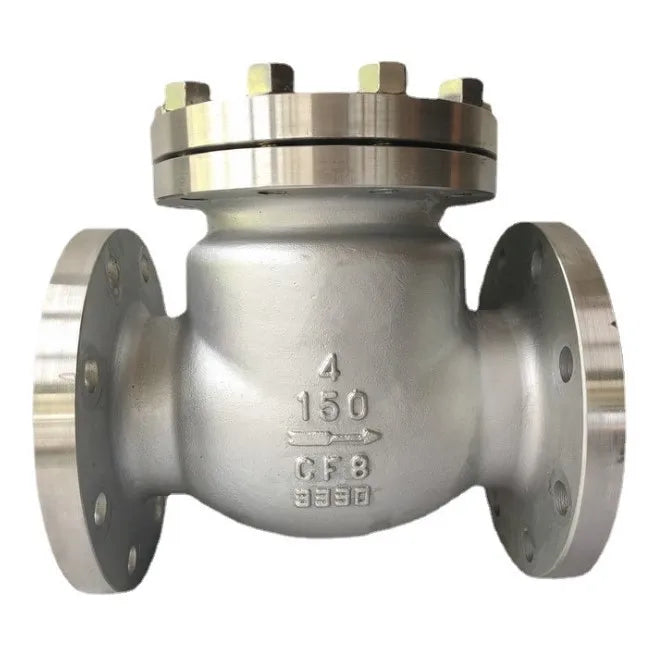 H44W stainless steel 150LBP flange swing check valve DN80 125 150