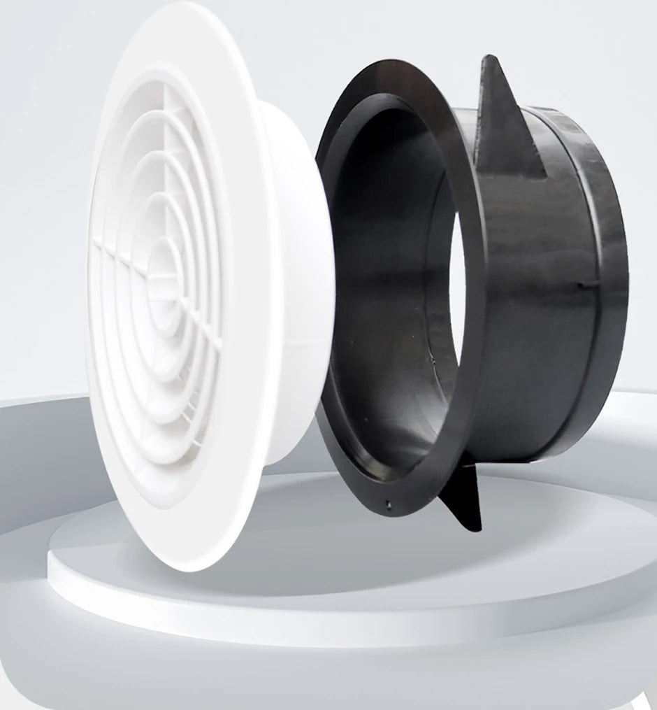 Various Shapes Air Vent Extract Valve Grille Air Circulation Vents Cover 100/150mm Round Ducting Ventilation Cover Accessories