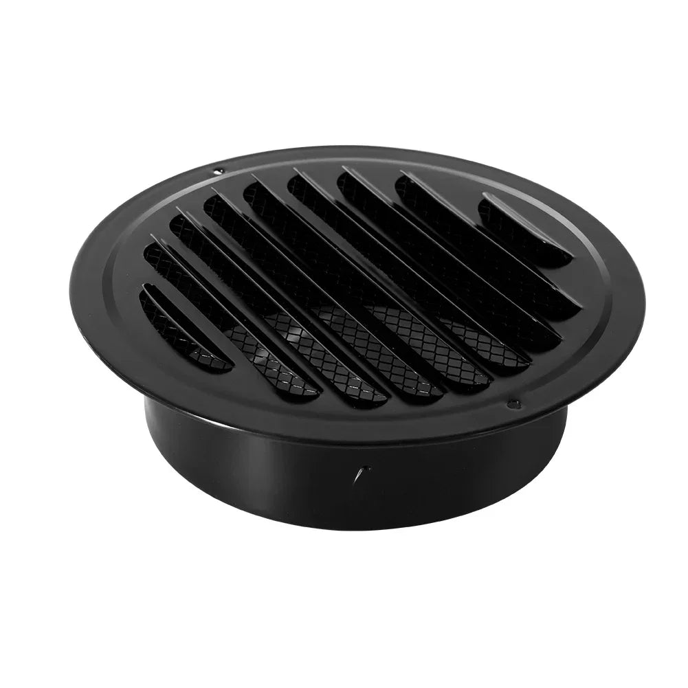 Stainless steel 70-200mm Exterior wall air outlet vent grille round duct cap air ventilation cover hole plug ventilation system
