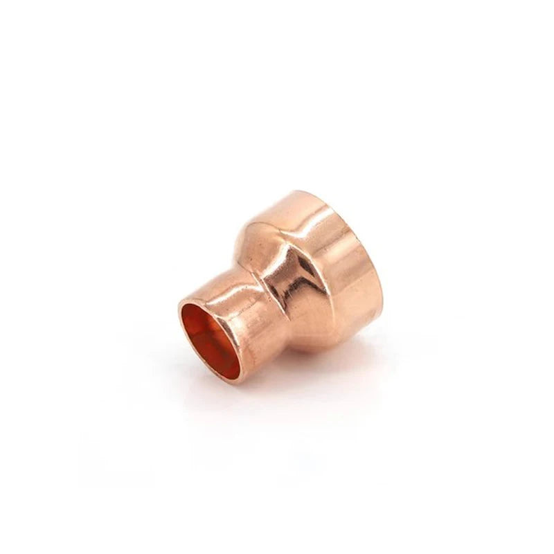 1 PC 6.35/8/10/12.7/15/16/19/22-32mm Pure Copper End Feed Solder Reducer Plumbing Pipe Fitting Connector Coupler Air Conditioner