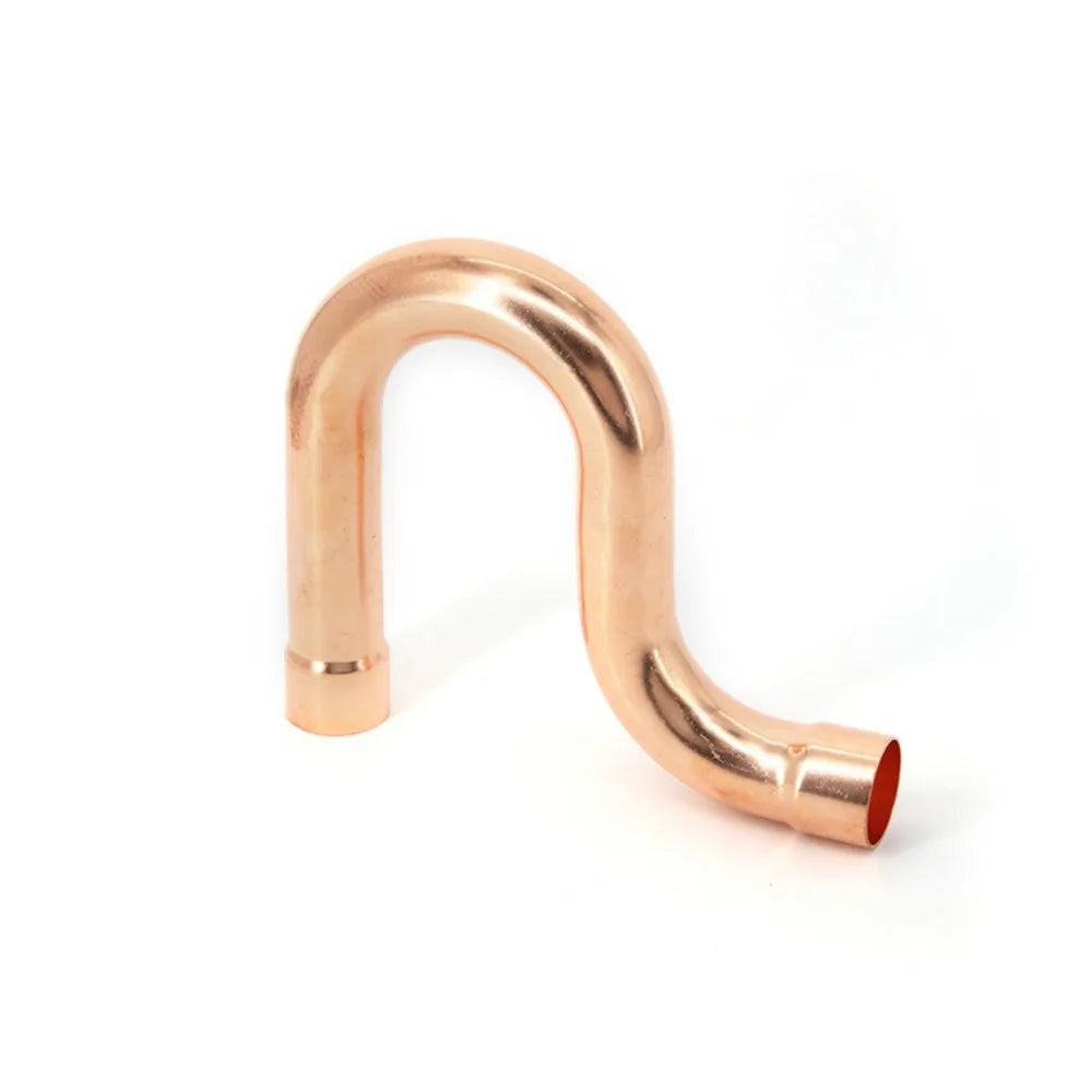 9.52-54mm Weld Socket End Feed Copper P-Shaped Oil Return Bend Compensator Submerged Snake Refrigeration Unit Air Coniditoining
