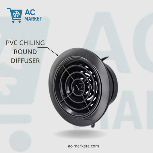 Long-lasting Quality Vent Grill Round ABS Material Attractive Design Black Removable Panels 1 X 100mm 75-125MM