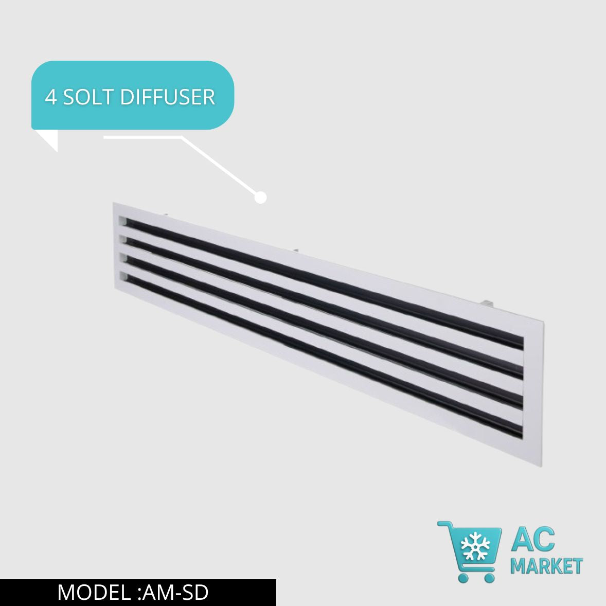 4 SLOT GRILL DIFFUSER 4 