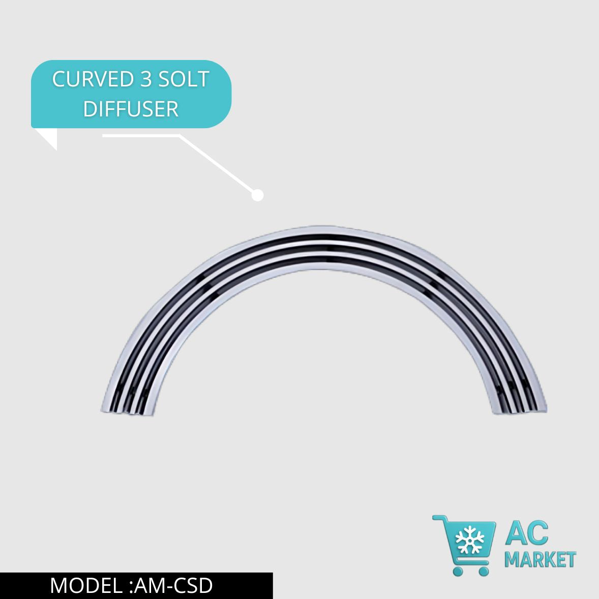 3 SLOT DIFFUSER FULL CURVE 