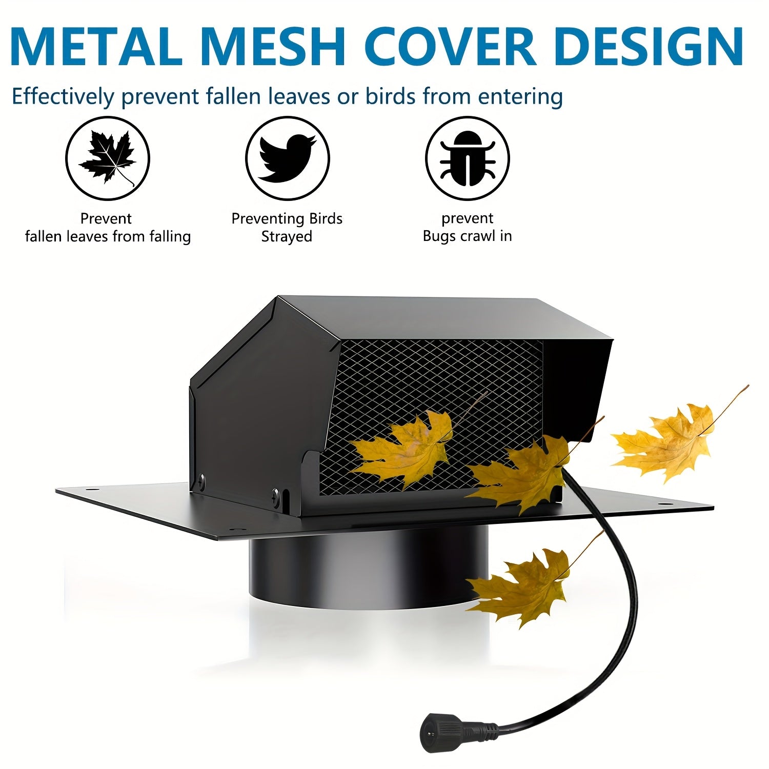 Solar Roof Vent Fan, 20.32 cm, 25W Solar Powered Attic Exhaust Fan with Up to 3000RPM for Efficient Cooling in Lofts, Warehouses, Greenhouses &amp; RVs – Black, Assembleable and Detachable