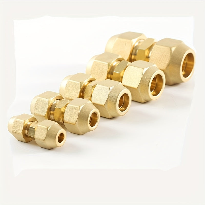 Heavy-Duty Pure Copper Three-Way Connector - Threaded Flare Adapter for AC/Refrigeration Systems, Industrial Plumbing - Compatible with British Standard Pipes - Durable HVAC Construction, Refrigeration System Fittings, Precis