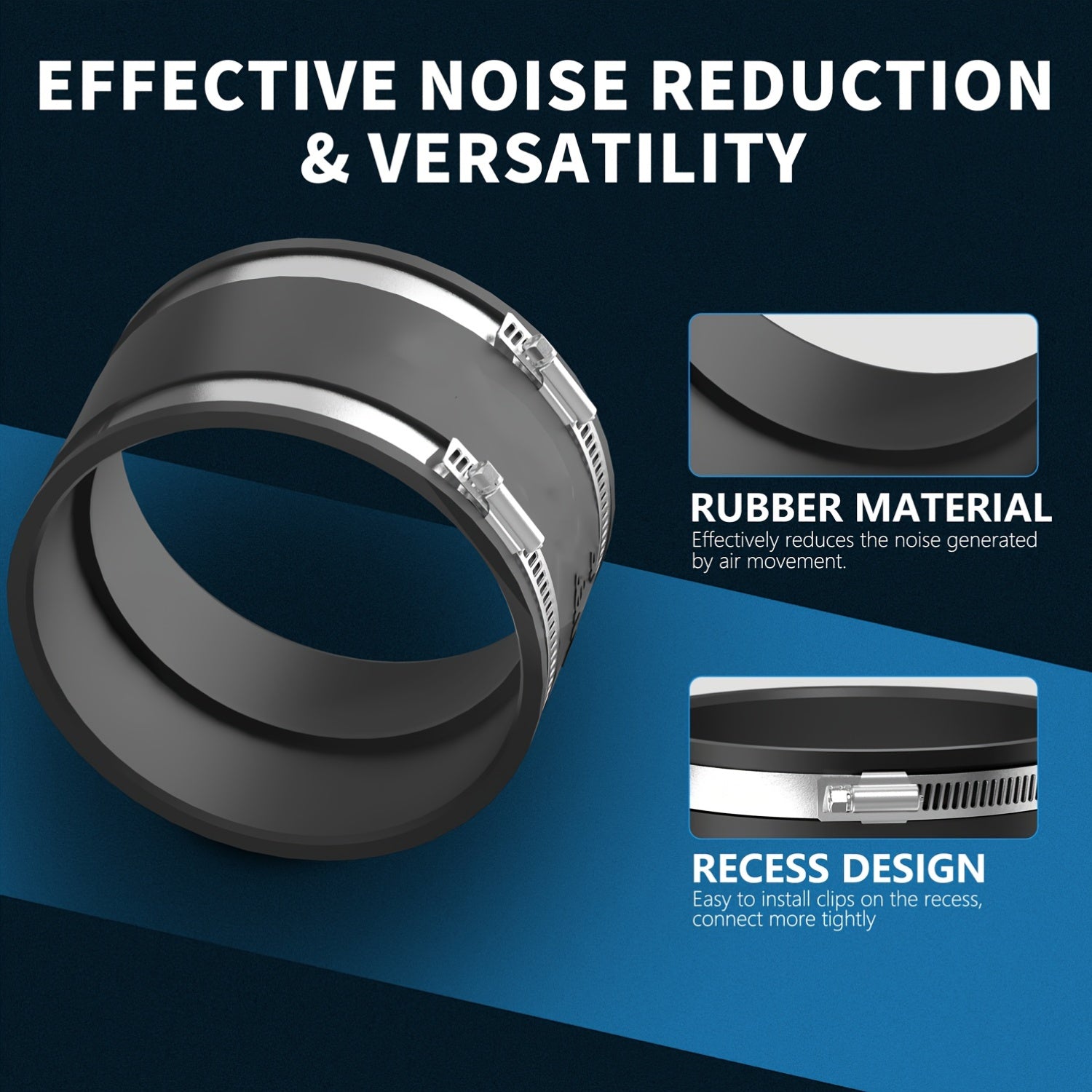 European 4-Inch Fan Filter Set (Hose + Soft Tube + HI-100PE Black And Orange European Model + 100*250Mm Filter + Lanyard)